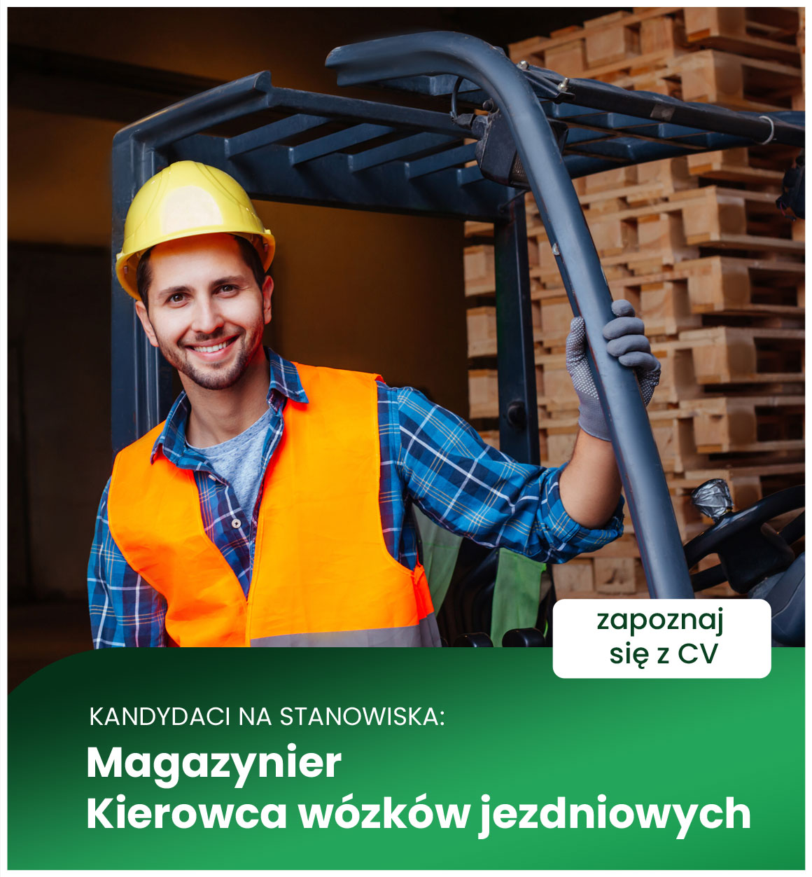 Magazynier Kierowca wózków jezdniowych