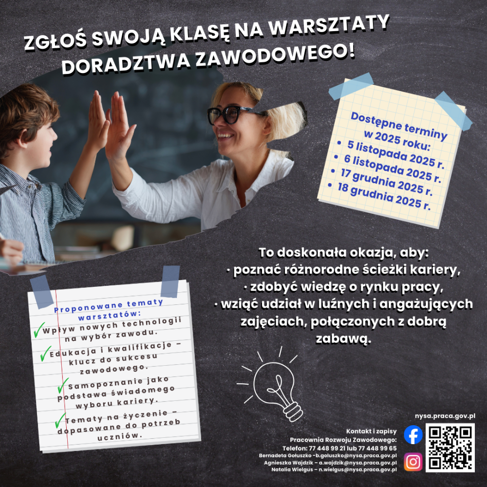 baner warsztatów doradztwa zawodowego