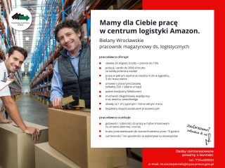Zdjęcie artykułu Pracuj w centrum logistyki Amazon