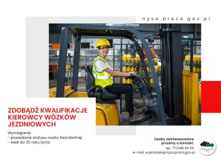 Zdjęcie artykułu Zdobądź kwalifikacje kierowcy wózków jezdniowych