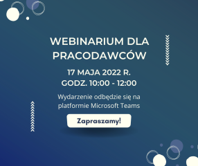 Zdjęcie artykułu Webinarium dla pracodawców