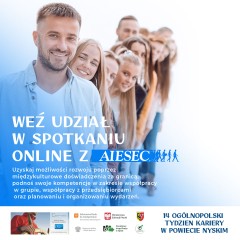 Zdjęcie artykułu Zapraszamy młodzież do udziału w spotkaniu z przedstawicielem organizacji AIESEC