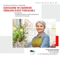Zdjęcie artykułu Rusza nabór kandydatów na szkolenie „Obsługa kasy fiskalnej”