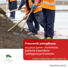 Zdjęcie artykułu Praca dla pracowników porządkowych.