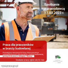 Zdjęcie artykułu Praca dla pracowników w branży budowlanej
