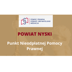 Zdjęcie artykułu Nieodpłatna pomoc prawna w Powiecie Nyskim