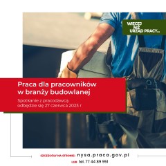Zdjęcie artykułu Praca dla pracowników w branży budowlanej