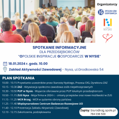 Zdjęcie artykułu Spotkanie informacyjne na 2024 r.